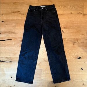 Madewell Perfect Vintage Wide Leg Jean Black Wash
